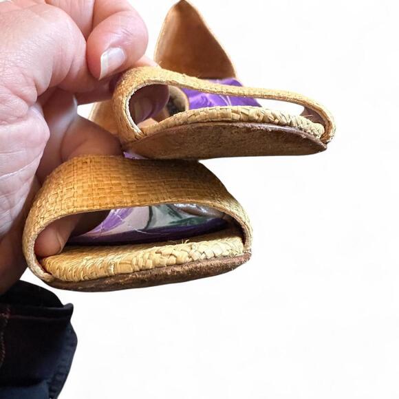 Kate Spade espadrille heels sz 7.5 B shoe resort brunch date pool beach - Picture 5 of 8